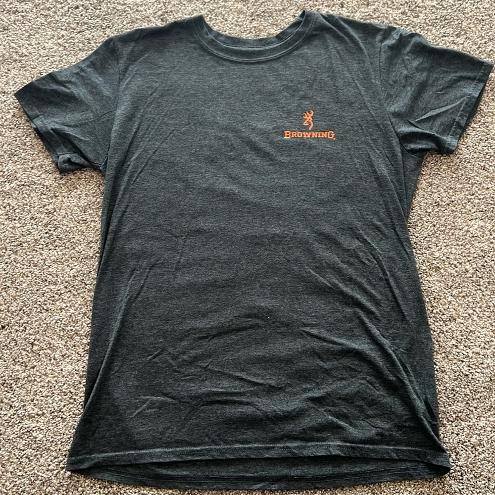 Browning Hunting Tee Shirt American Flag M